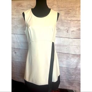 Rachel Roy leather trim dress